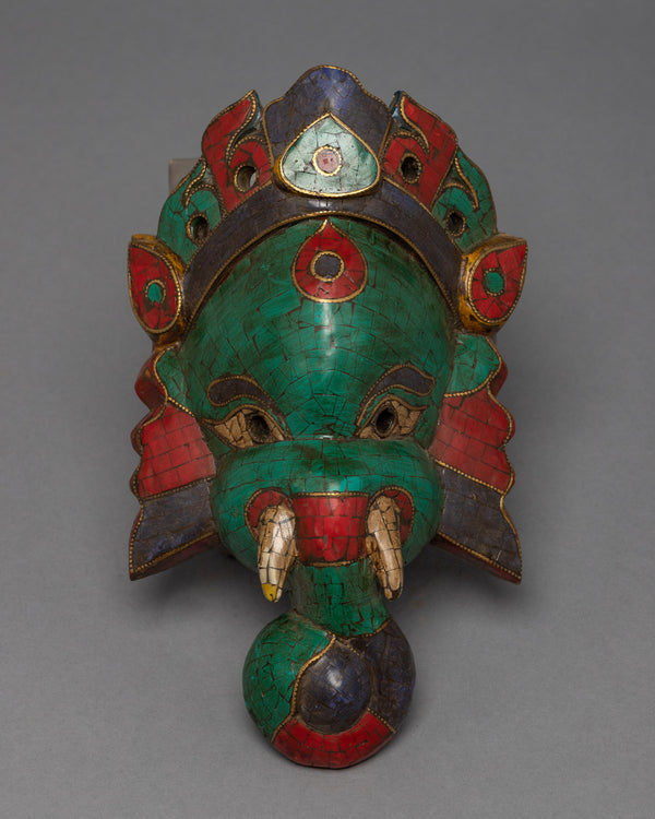 Wooden Ganesh Mask 