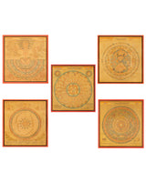 Golden Cosmic Mandala Set
