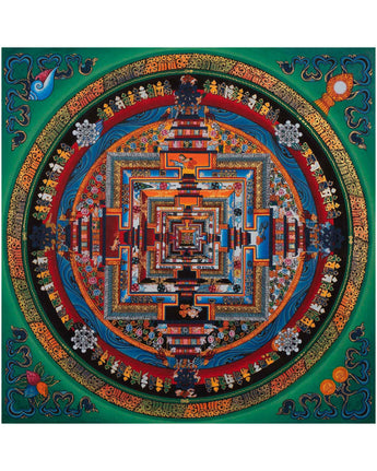 Kalachakra Mandala Thangka Painting