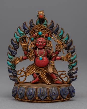 Six Armed Mahakala Statue