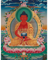 Red Amitabha Buddha Masterpiece