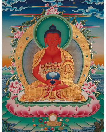 Red Amitabha Buddha Masterpiece