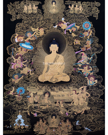 Buddha Shakyamuni And Mara Thangka