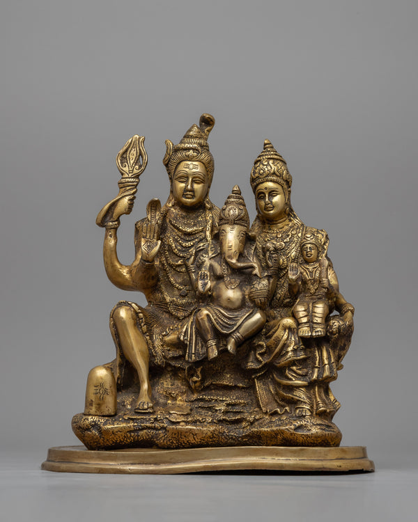 Lord Shiva and Family Statue 