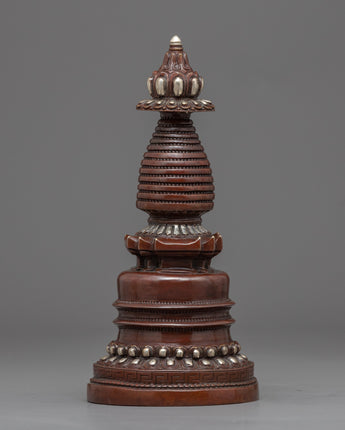 Silver Plated Stupa