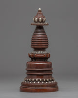 Silver Plated Stupa