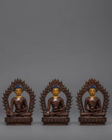 3 Wise Buddhas Statue Set