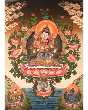 Traditional Vajrasattva Shakti Thangka