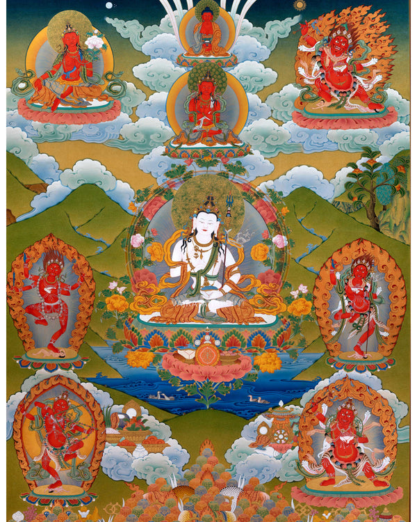 Mipham Wangdu Thangka Print | Tibetan Yidam Thangka
