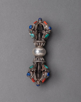 Buddhist Silver Vajra