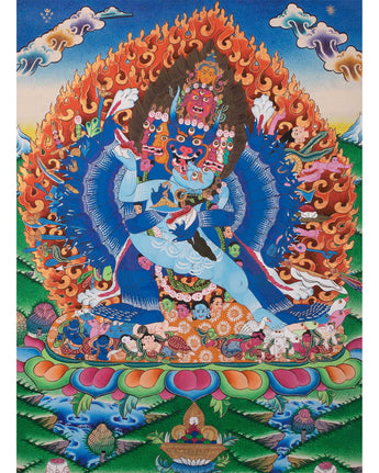 Vajrabhairava Buddhist Thangka