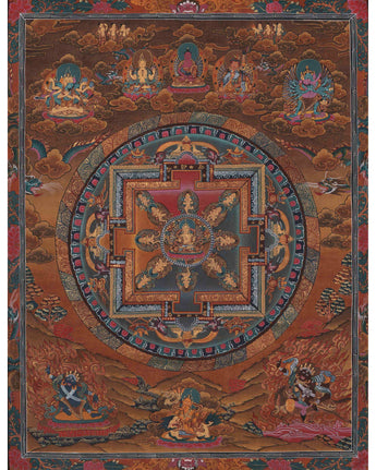 Vintage Mandala with Guhyasamaja