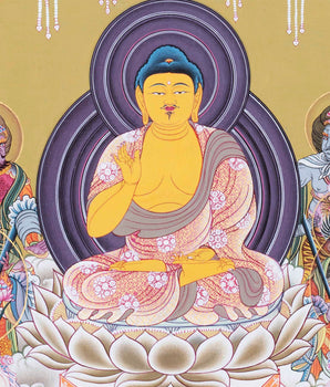 Japanese Style Buddha Thangka | Religious Painting Shrine Room Decor