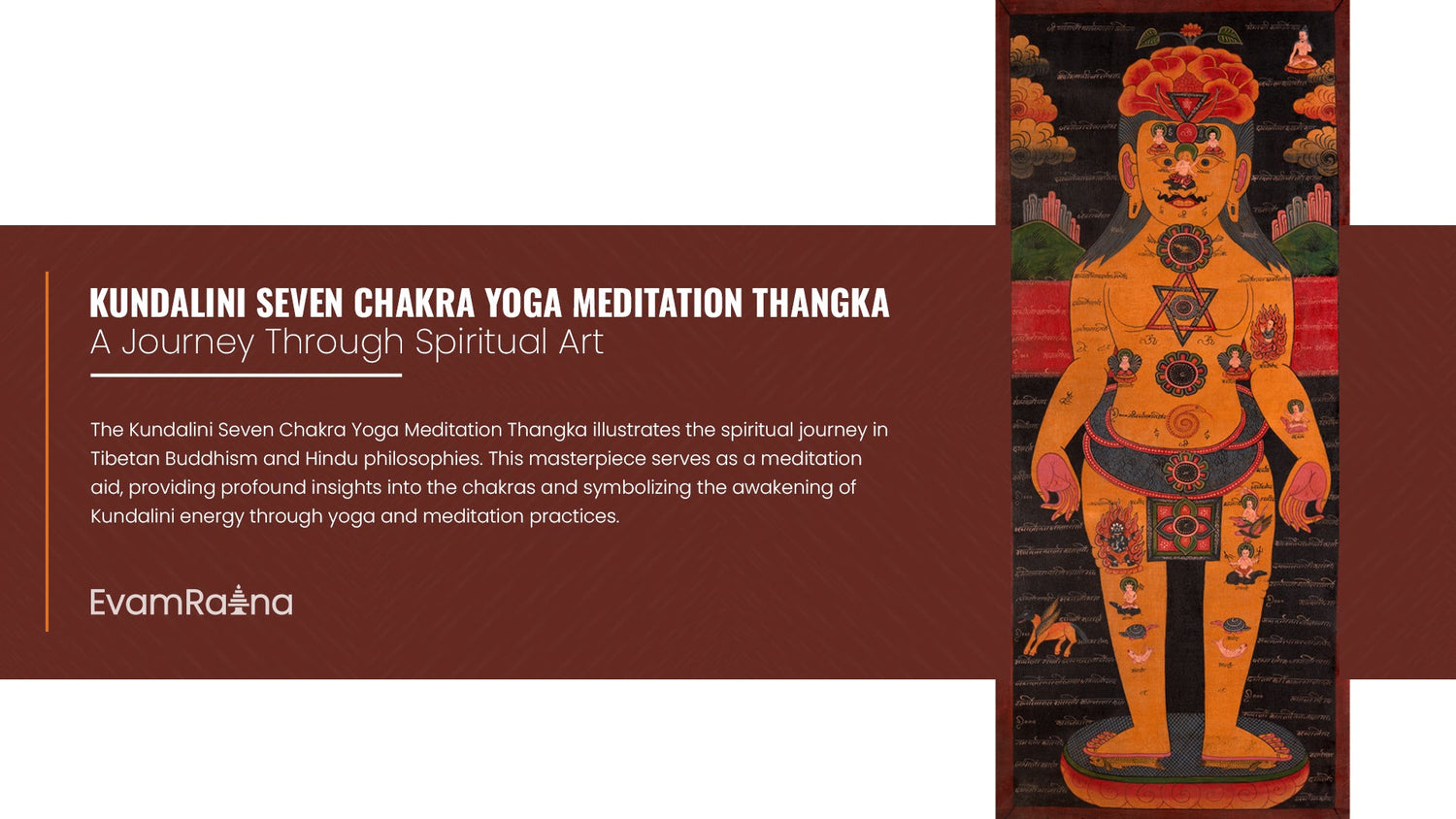 7 Chakra Kundalini Healing Chakra System Thangka