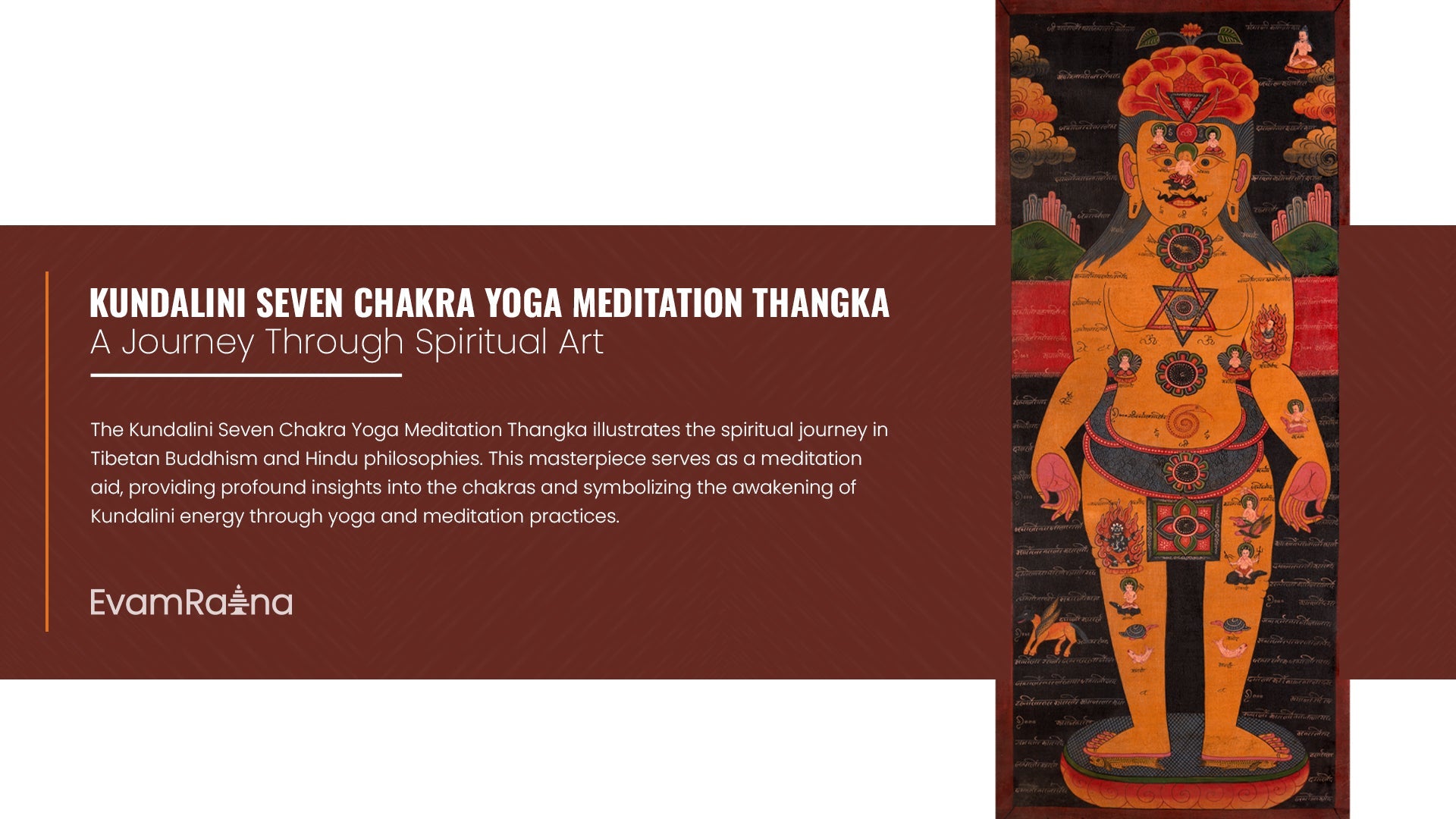7 Chakra Kundalini Healing Chakra System Thangka