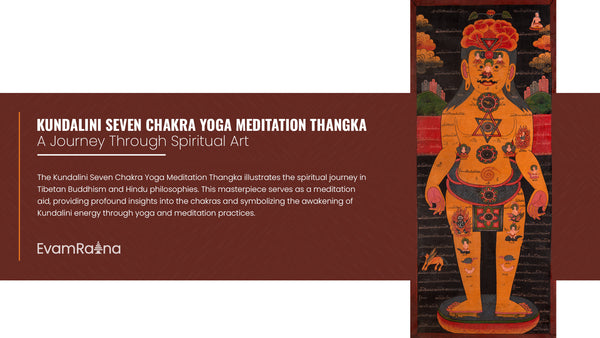 Seven Chakra Kundalini Yoga Meditation Thangka: A Journey Through Spiritual Art