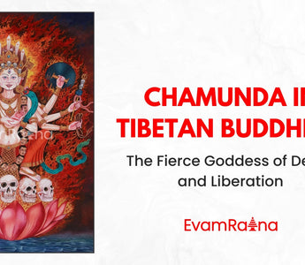 Chamunda, the fierce goddess of transformation, stands as a powerful symbol of both destruction and liberation.