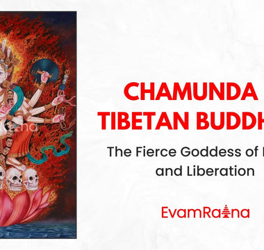 Chamunda, the fierce goddess of transformation, stands as a powerful symbol of both destruction and liberation.