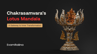 Chakrasamvara's Lotus Mandala Sculpture