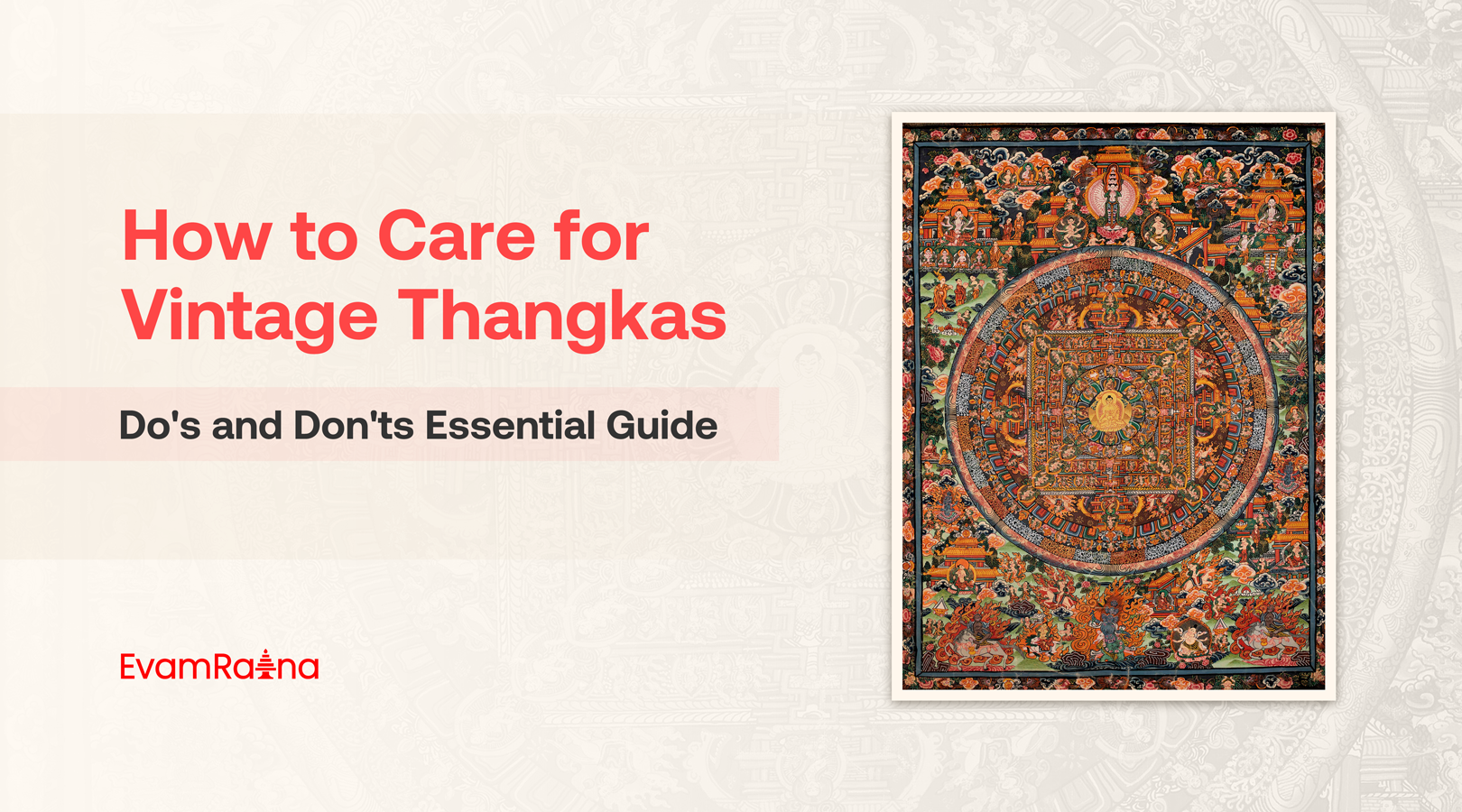 Manjushri Thangka: A Simple Yet Powerful Symbol of Wisdom and Clarity