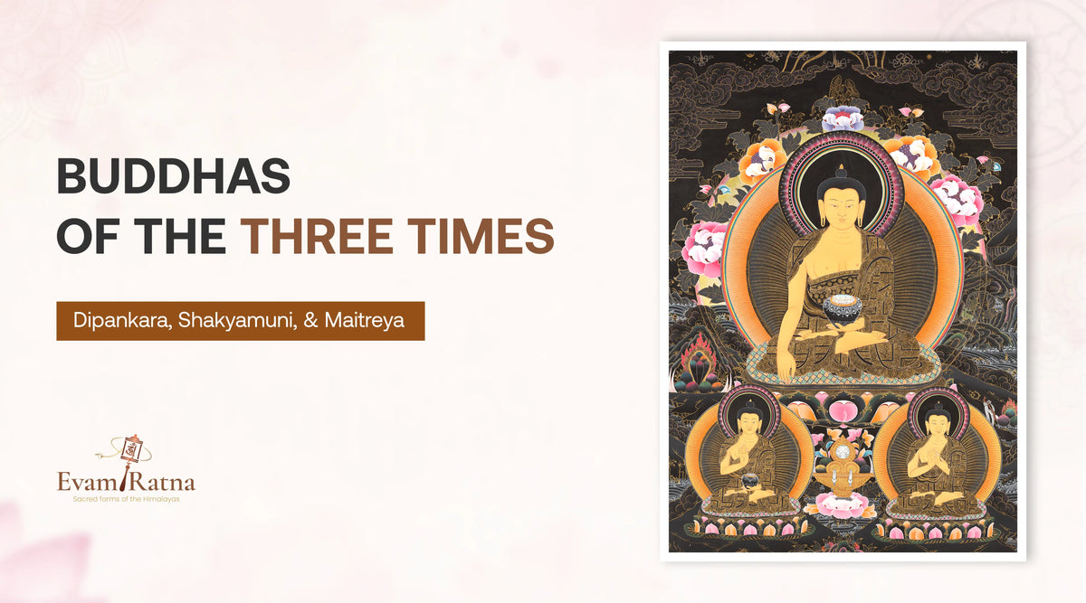 Buddhas of the Three Times: Dipankara, Shakyamuni, and Maitreya