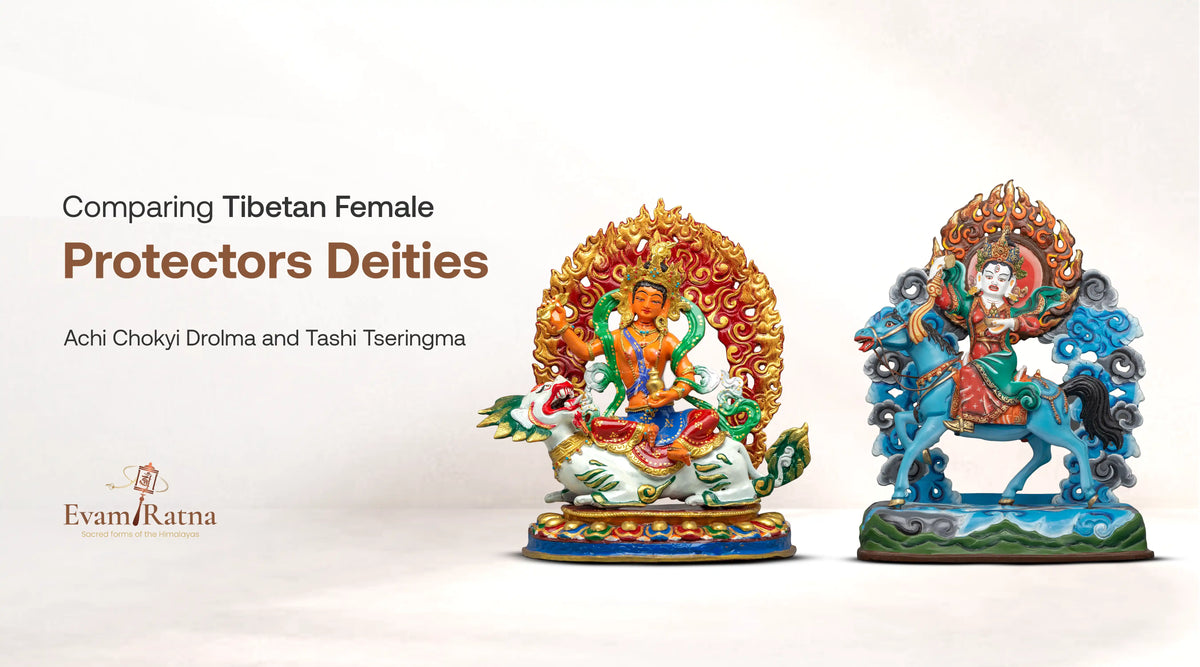 Comparing Tibetan Female Protectors Deities: Achi Chokyi Drolma and Tashi Tseringma