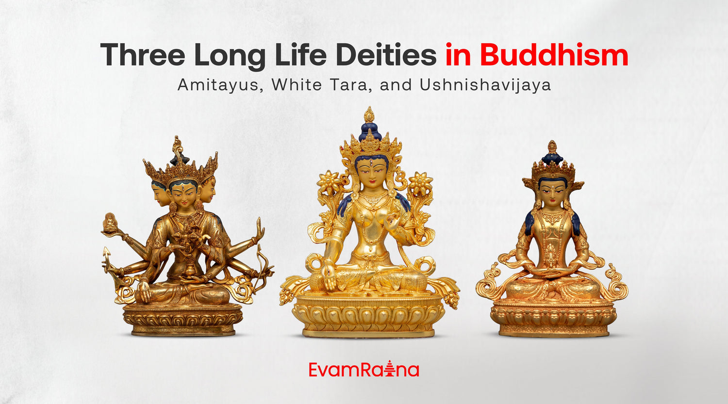 Three Long Life Deities in Buddhism: Amitayus, White Tara, and Ushnishavijaya