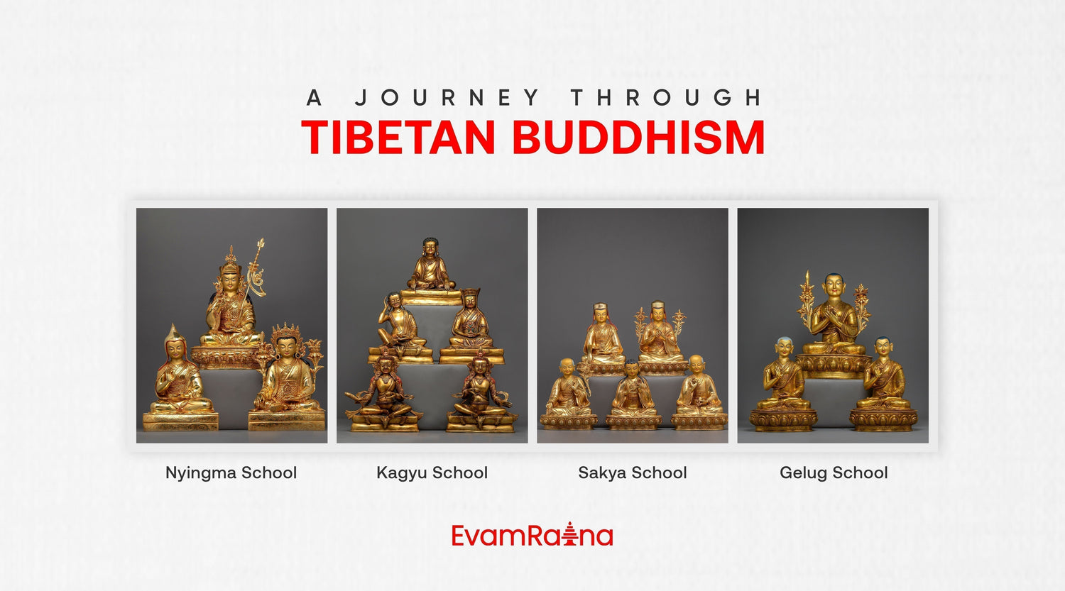 A Journey Through Tibetan Buddhism: Nyingma, Kagyu, Sakya, and Gelug
