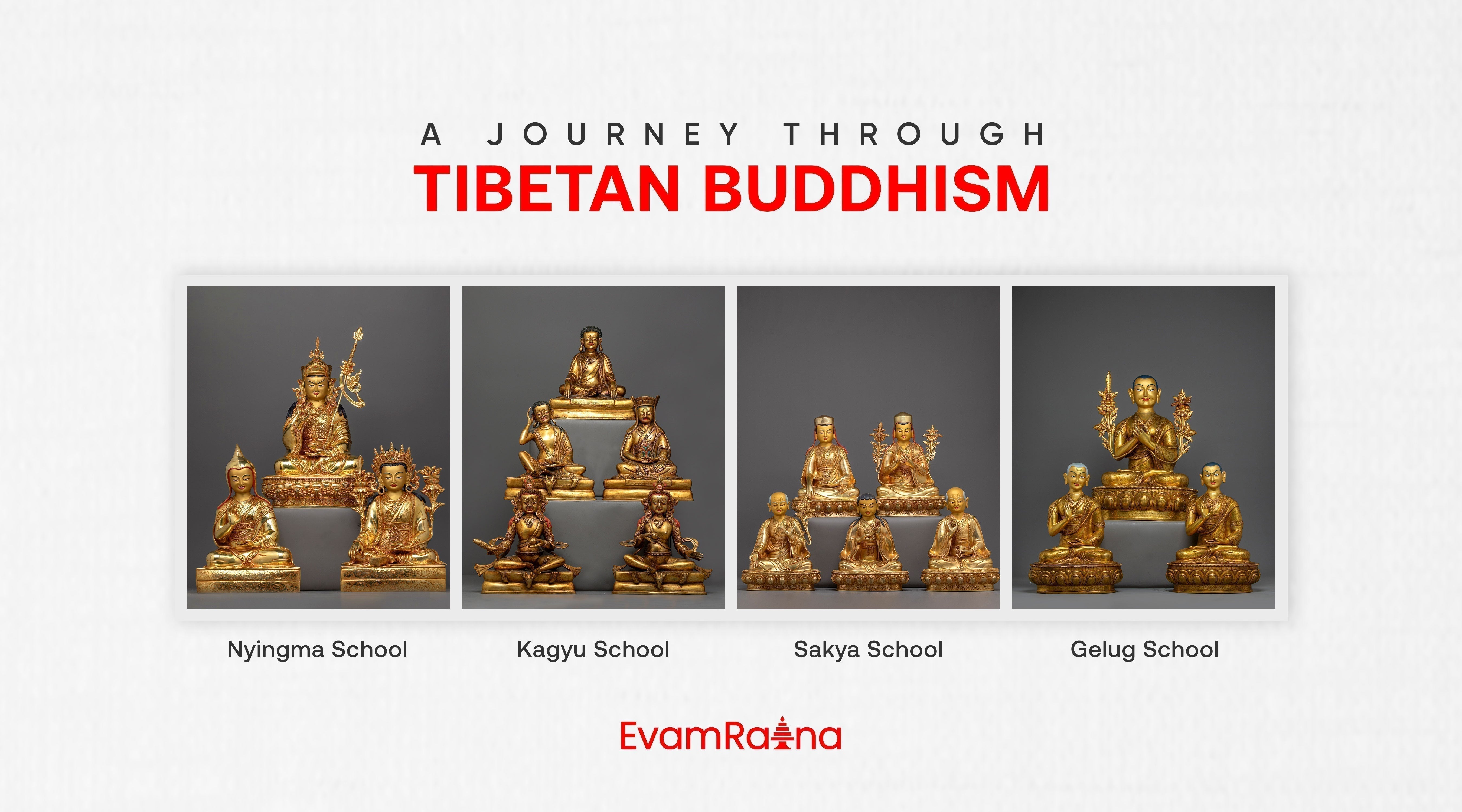 A Journey Through Tibetan Buddhism: Nyingma, Kagyu, Sakya, and Gelug