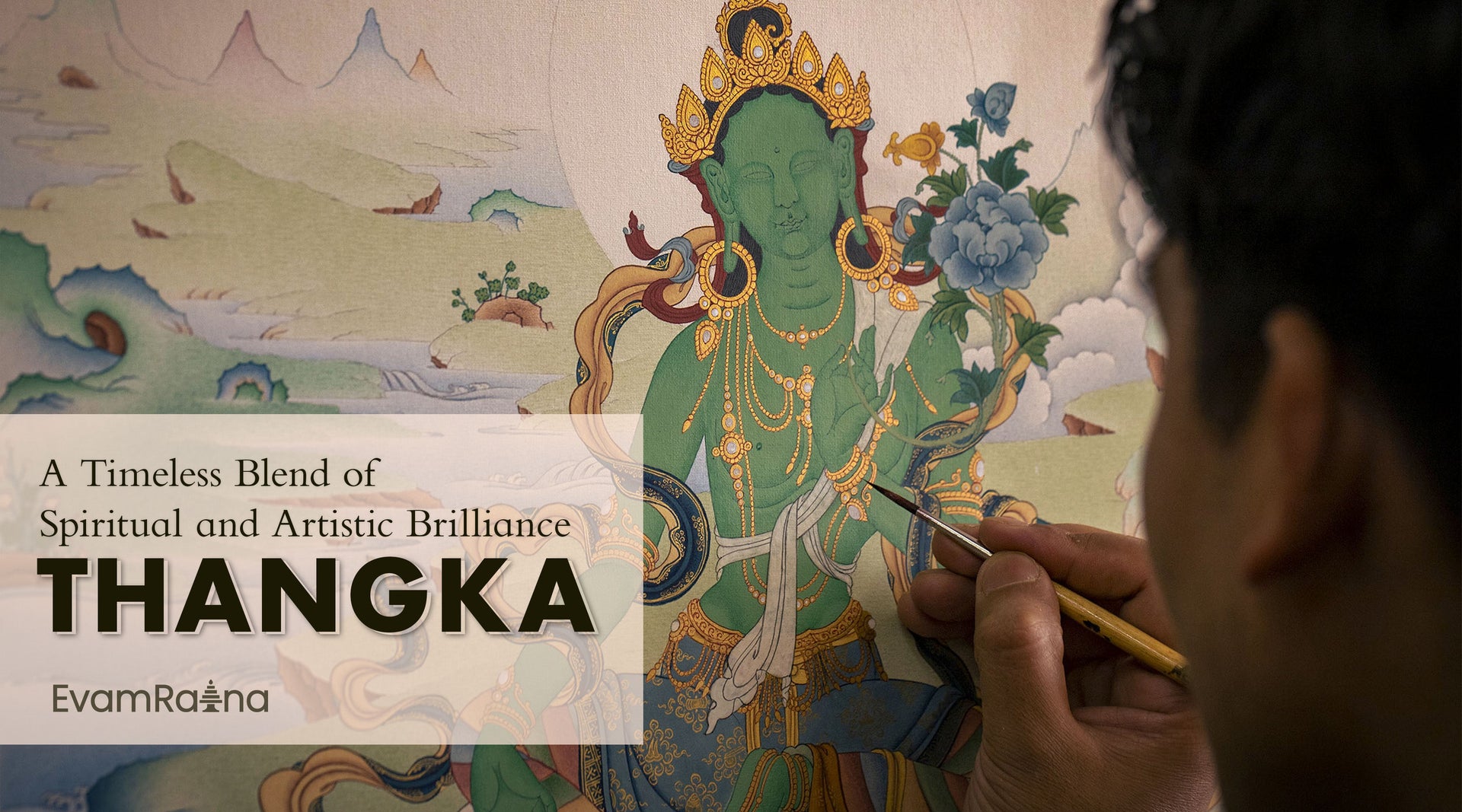 Thangkas budistas auténticos - Acabado Premium Garantizado