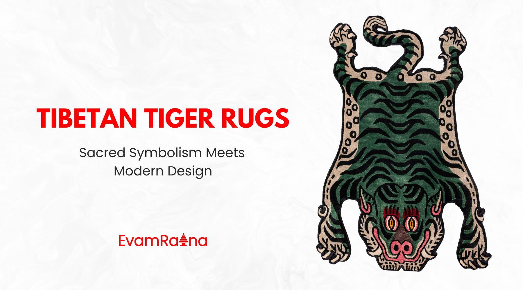 Tibetan Tiger Rugs: Sacred Symbolism Meets Modern Design