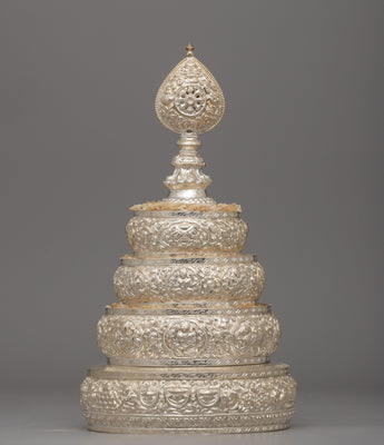 Buddhist Mandala Offering Set – Authentic Handcrafted Ritual Objects