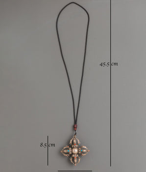Handcrafted Vajra Buddhist Locket | Spiritual and Symbolic Jewelry