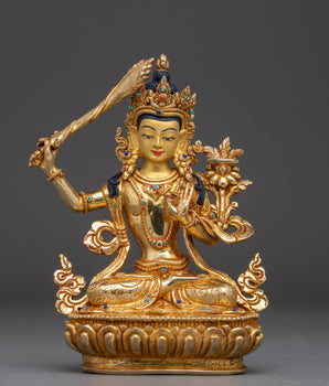 Himalayan Wisdom Deity Manjushri Art