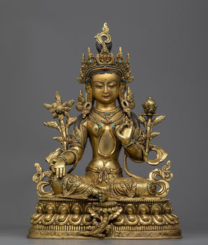 statue for green tara retreat