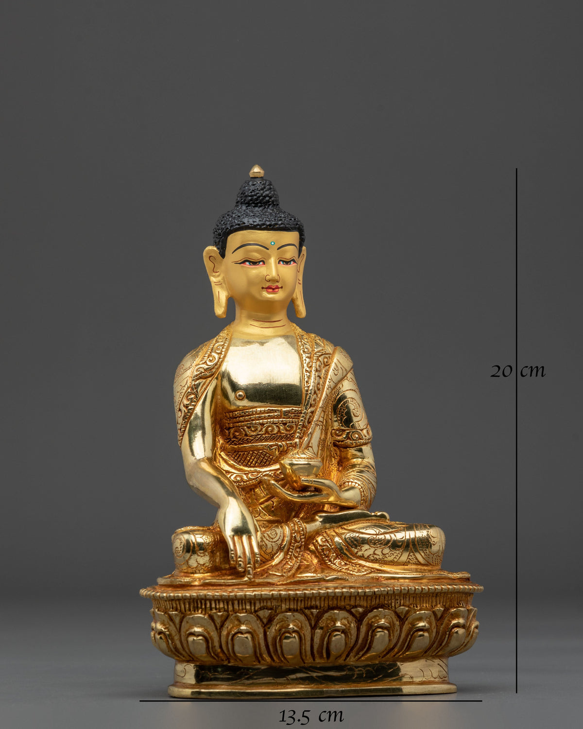 Spiritual Namo Shakyamuni Buddha Statue | Himalayan Buddhist Altar Art