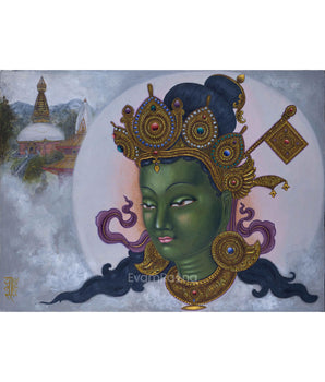 Green Tara Female Buddha