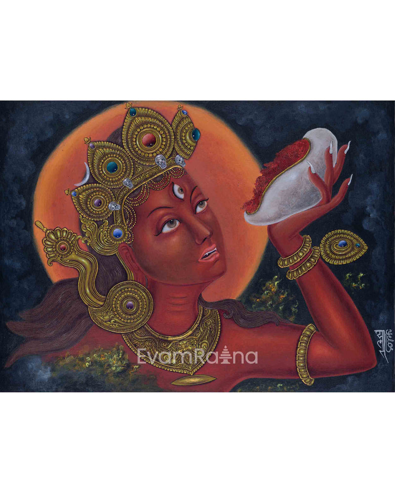 Vajrayogini Empowerment Paubha Print