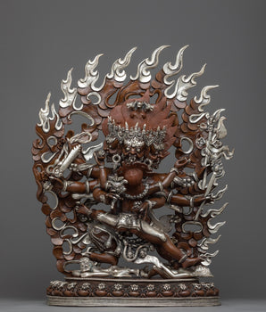 Hayagriva Silver Plated Statue 