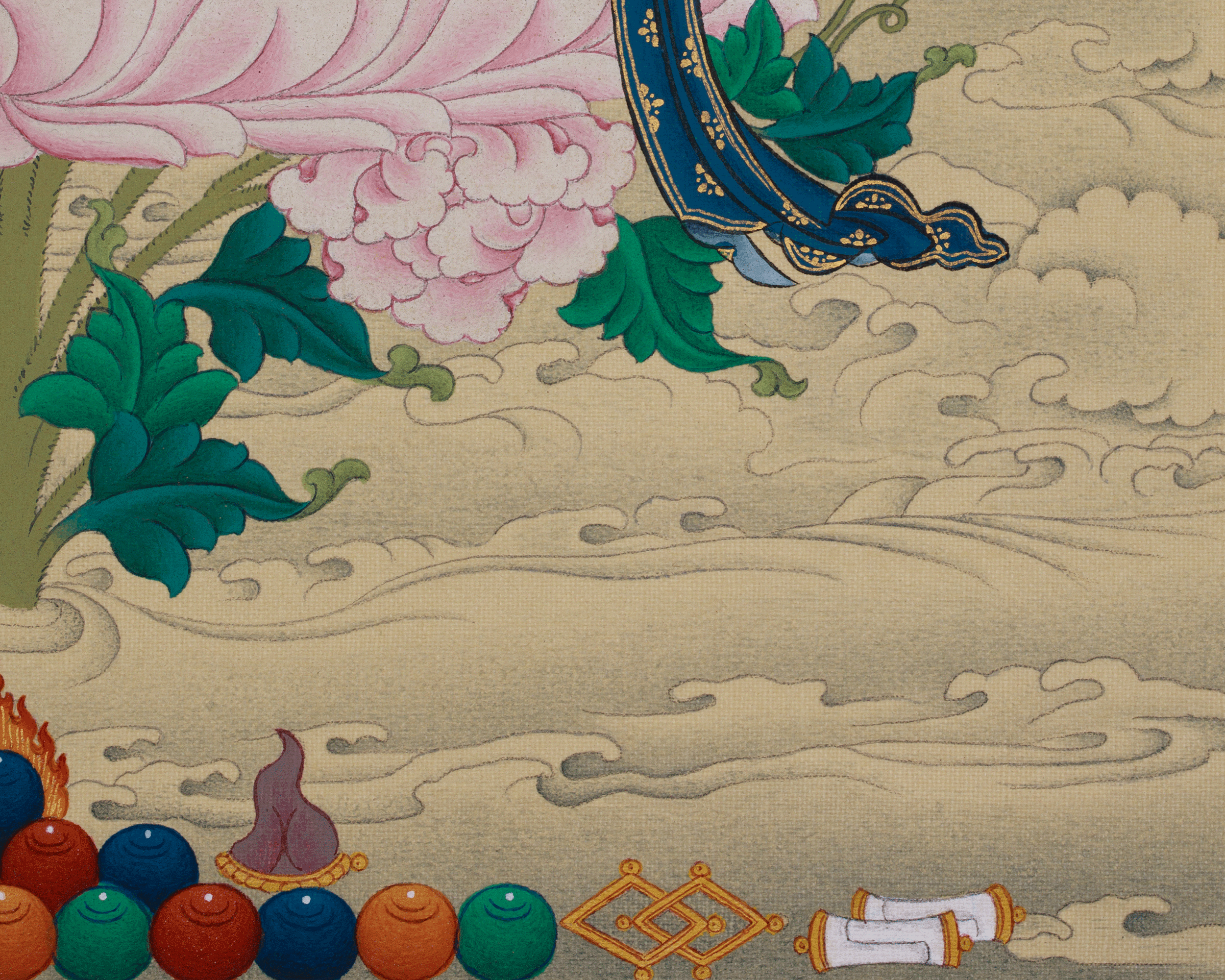 Himalayan Thangka of Vajrasattva | Purification and Spiritual Transformation Deity