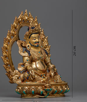 yellow-dzambhala-sculpture-for shrine