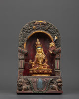 Sacred Guru Rinpoche with Throne