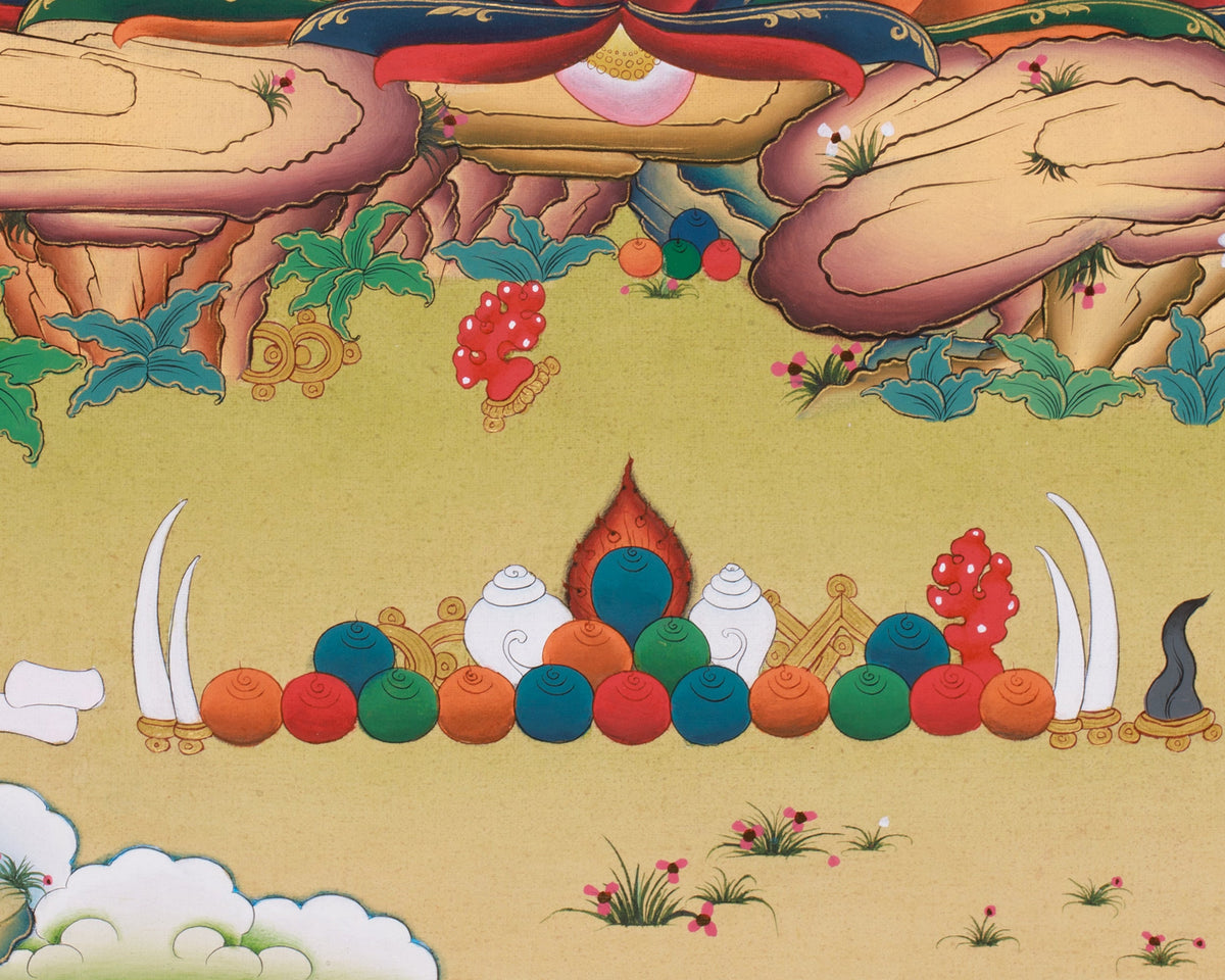 Amitayus Buddha Sacred Art | Buddha of Infinite Life, Longevity, and Merit