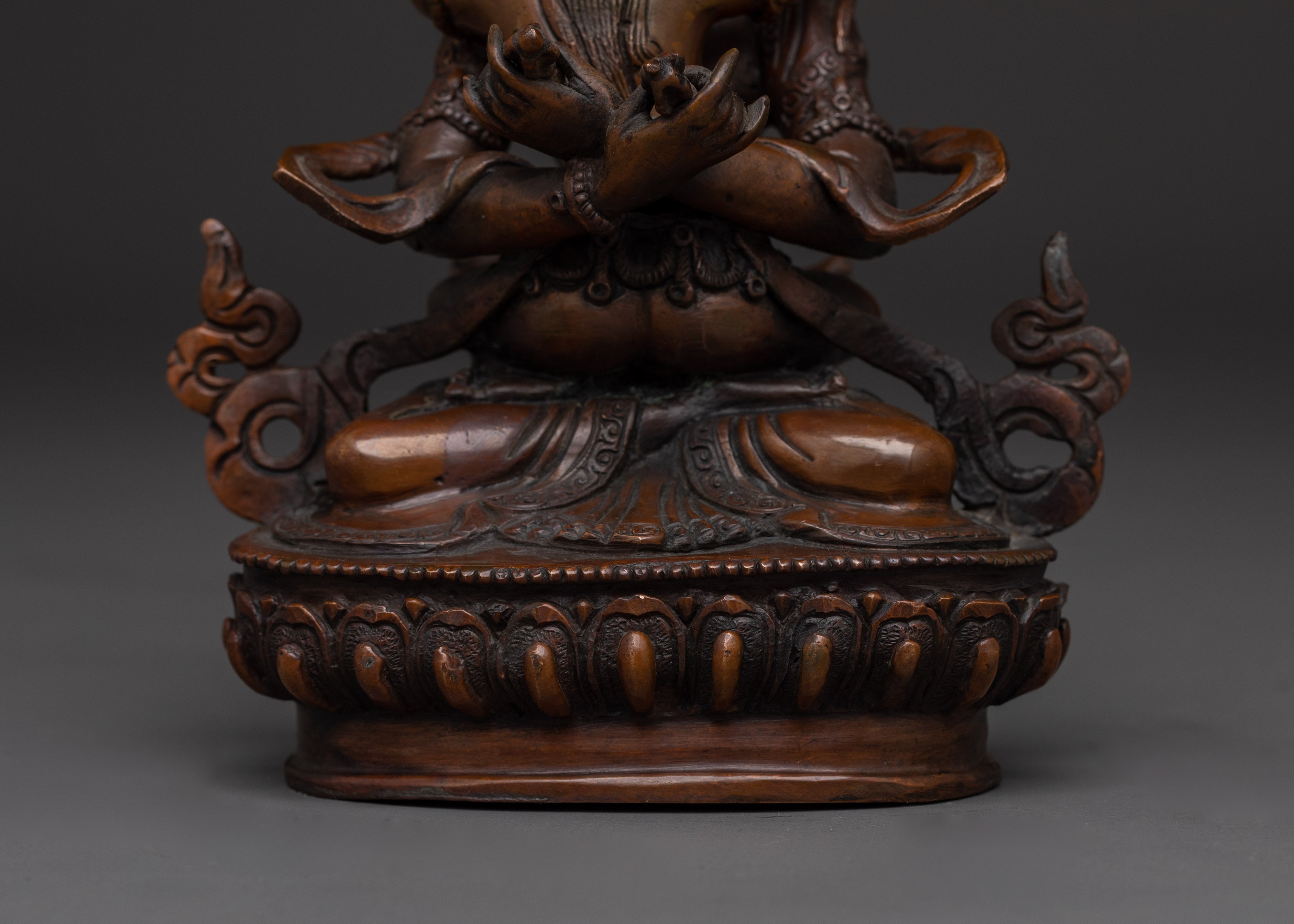 Oxidized Statue of Primordial Buddha Vajradhara | Union of Wisdom and Compassion
