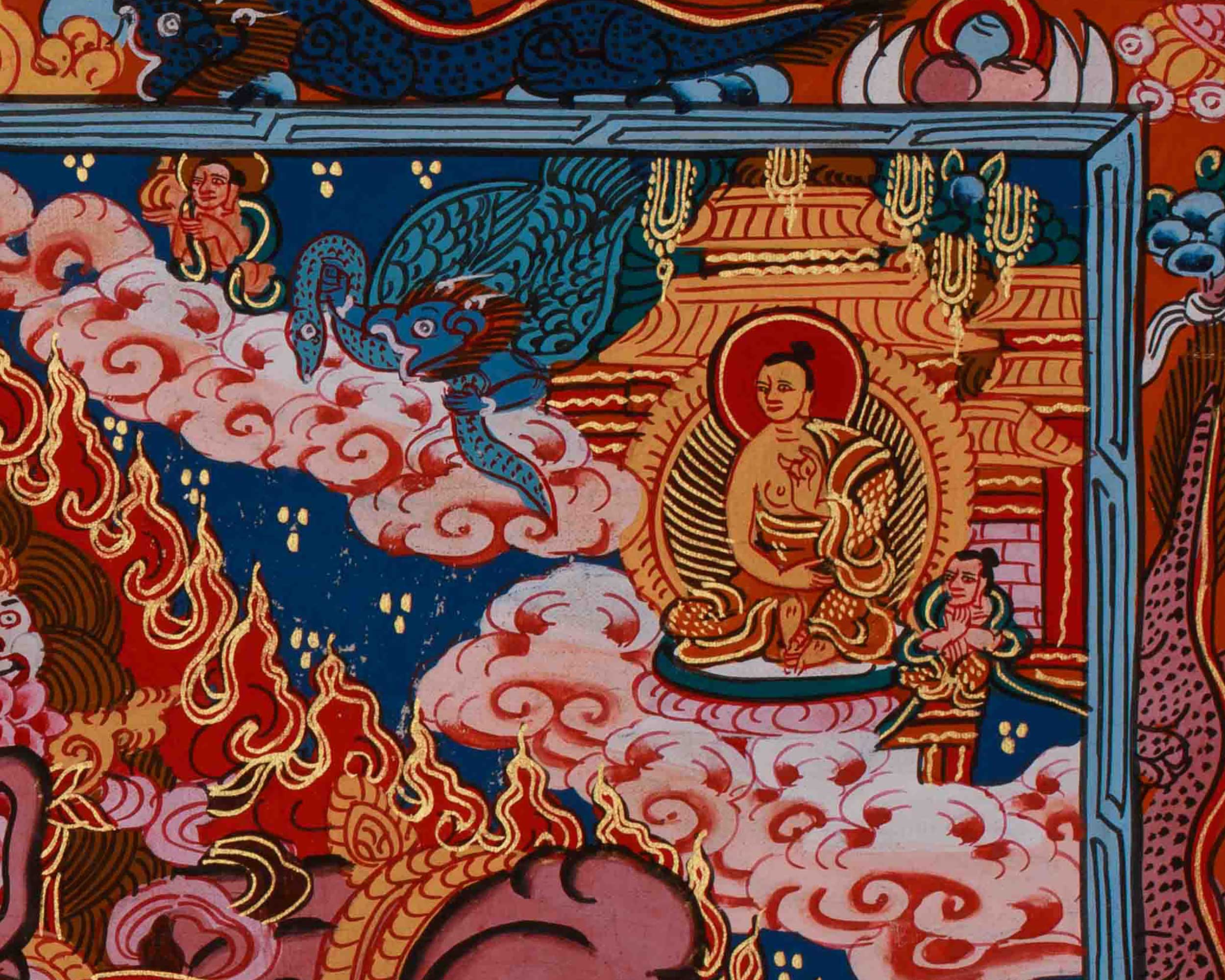Buddhist Wheel of Life Mandala | Symbolizing Samsara, Karma, and Liberation