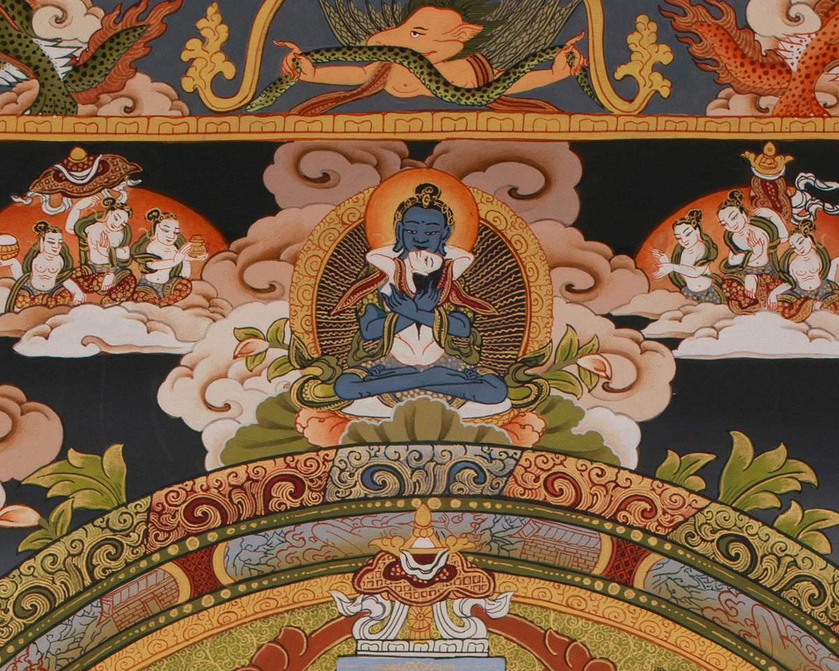Green Tara Mandala Painting | A Sacred Mandala of Compassion, Protection, and Swift Action