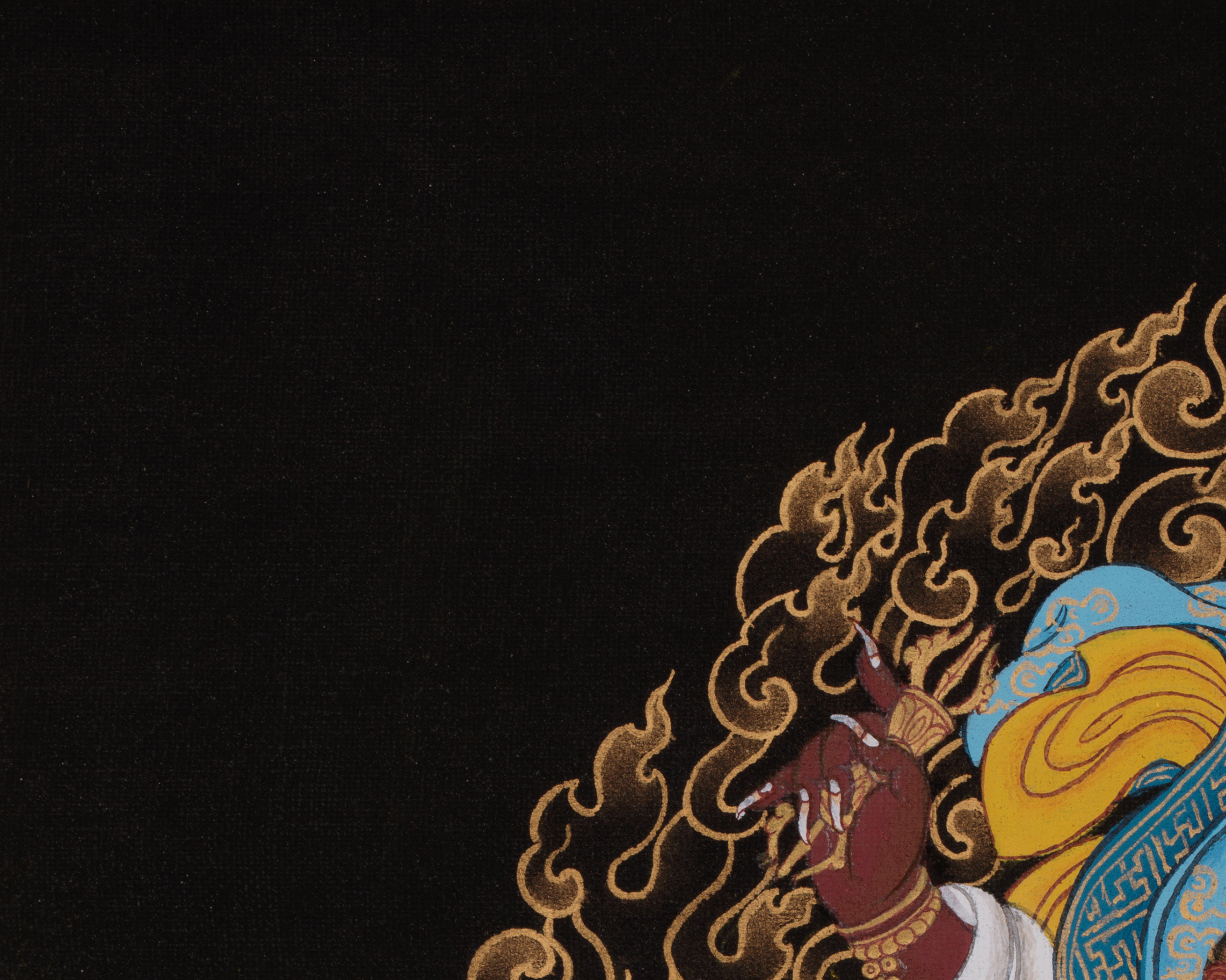Sacred Dorje Drollo Thangka | Symbol of Fierce Compassion, Awakened Presence