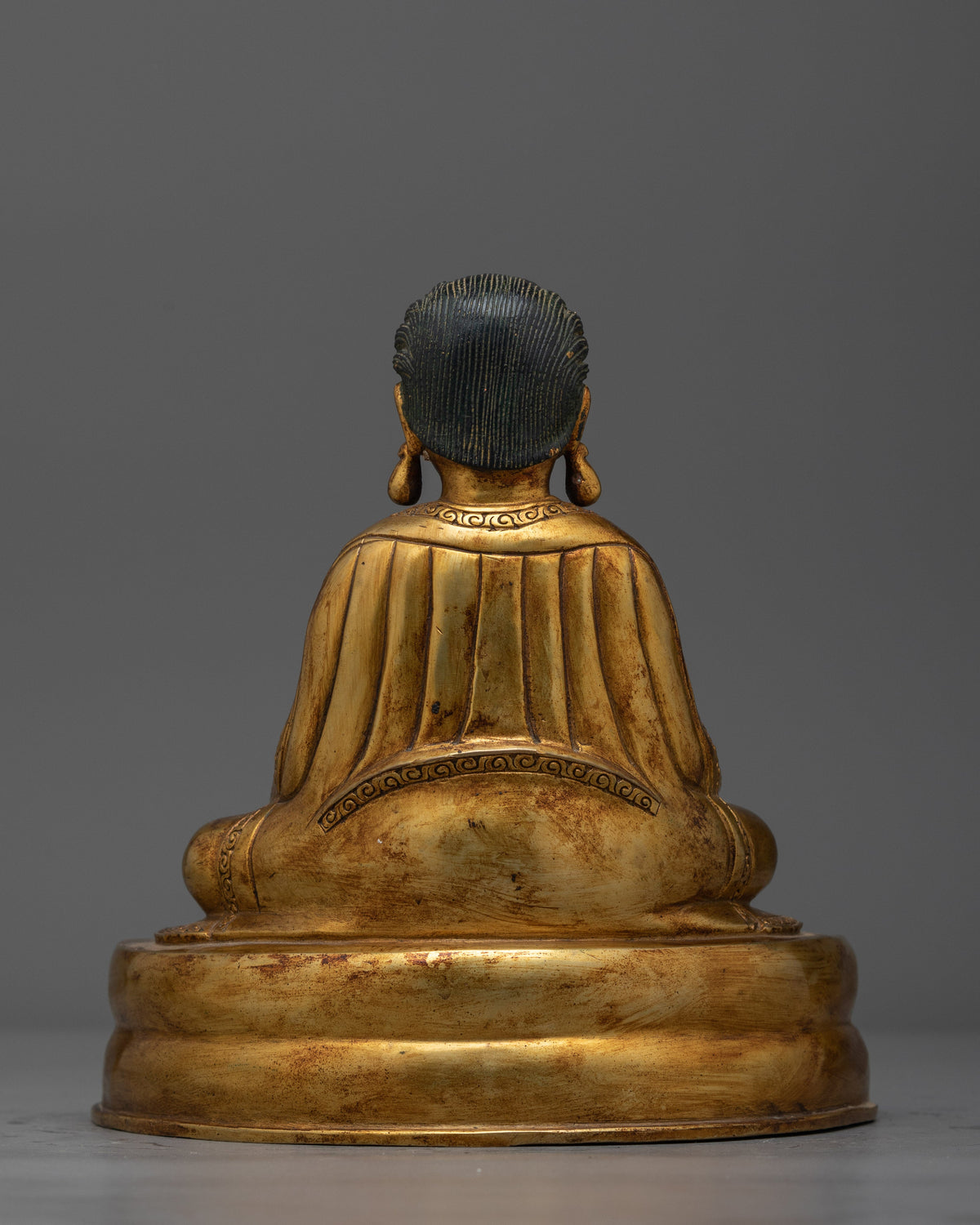 Kagyu Guru Marpa Gold-Gilded Statue | A Symbol of Foundational Buddhist Teachings