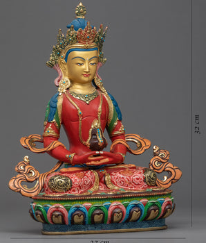 Amitayus Buddha of Long Life | Traditional Bodhisattva Art