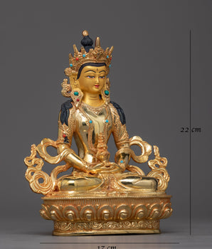 Gold Gilded Amitayus Statue